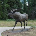 Westmetall Gartendekoration Wildlife Bronze im Freien Hirsch große Tierstatuen